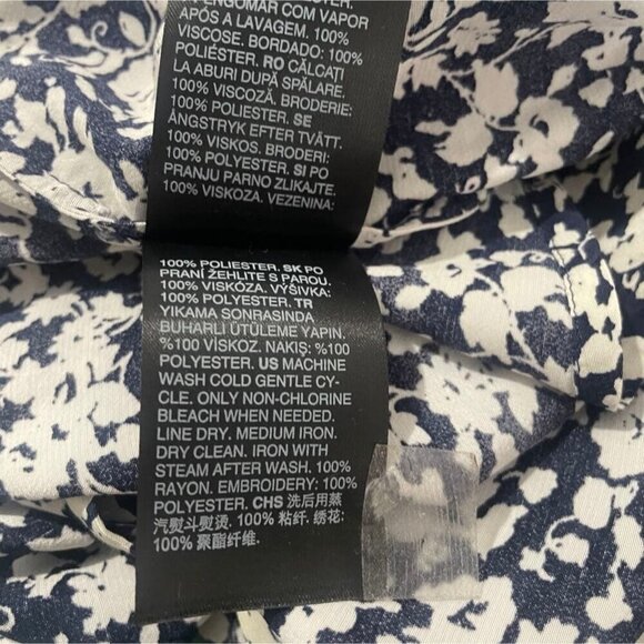 NEW & Other Stories Size 8  Printed Scallop Wrap Mini Dress $99 - Picture 16 of 16